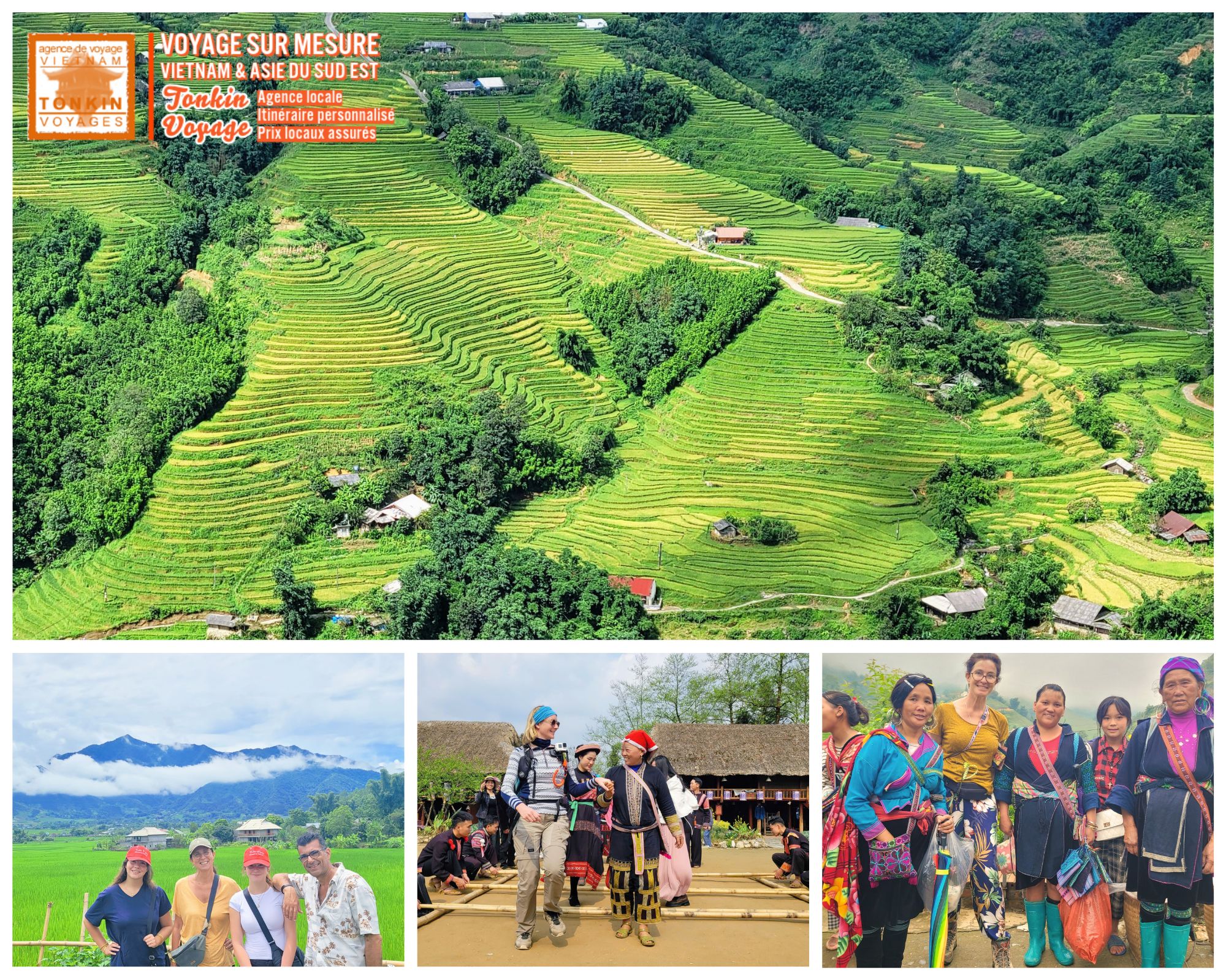 Les plus beaux endroits au Vietnam &agrave; visiter Rizi&egrave;re en terrasse et ethnie minoritaire Sapa